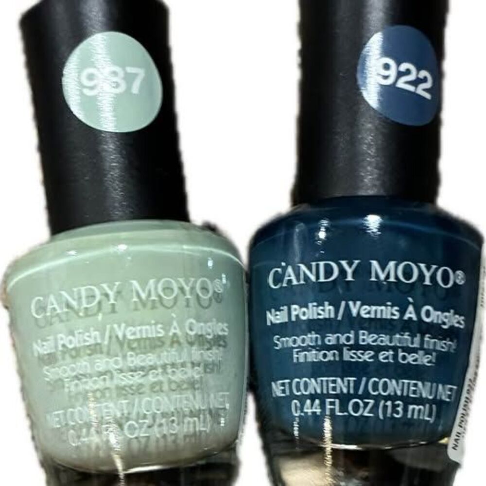 CANDY MOYO Nail Polish Duo - Green & Blue - NEW
